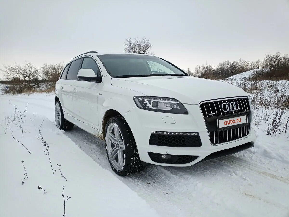 Ауди ку 7 купить бу. Ауди q7 2012 s line. Audi q7 белая. Audi q7 2012 белая. Audi q7 4l s-line Рестайлинг.