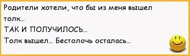 Толк вышел а бестолочь осталась. Бестолочь прикол. Бестолочь анекдоты. Анекдот толк вышел бестолочь осталась. Без толку как правильно