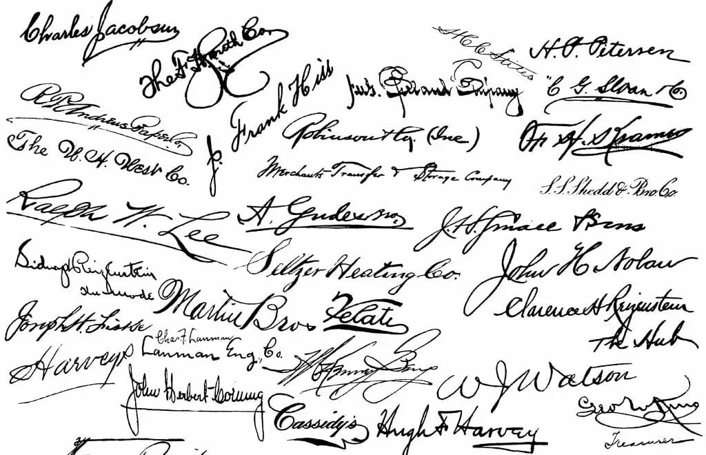 подписание на английском.