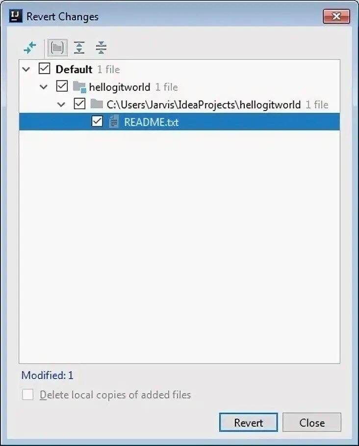 Revert file. Revert file