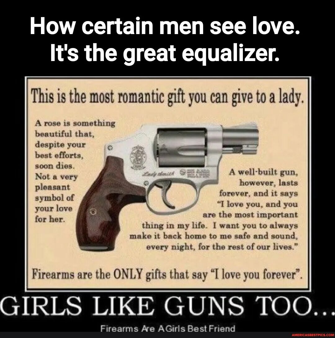 Like gun. Girls like Guns too. Love Gun. Love is a Gun. I have Gun написано.