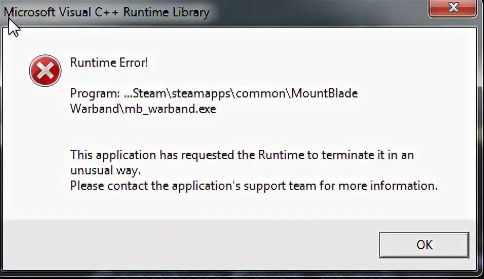 This application runtime to terminate. Runtime фото.