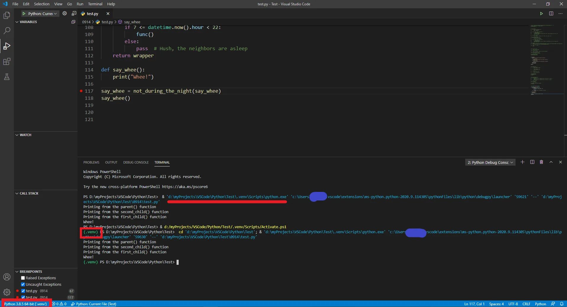 Venv scripts activate ps1. Visual Studio code Python. Выбор интерпретатора Python в vs code. Venv Python 3. Активация venv.