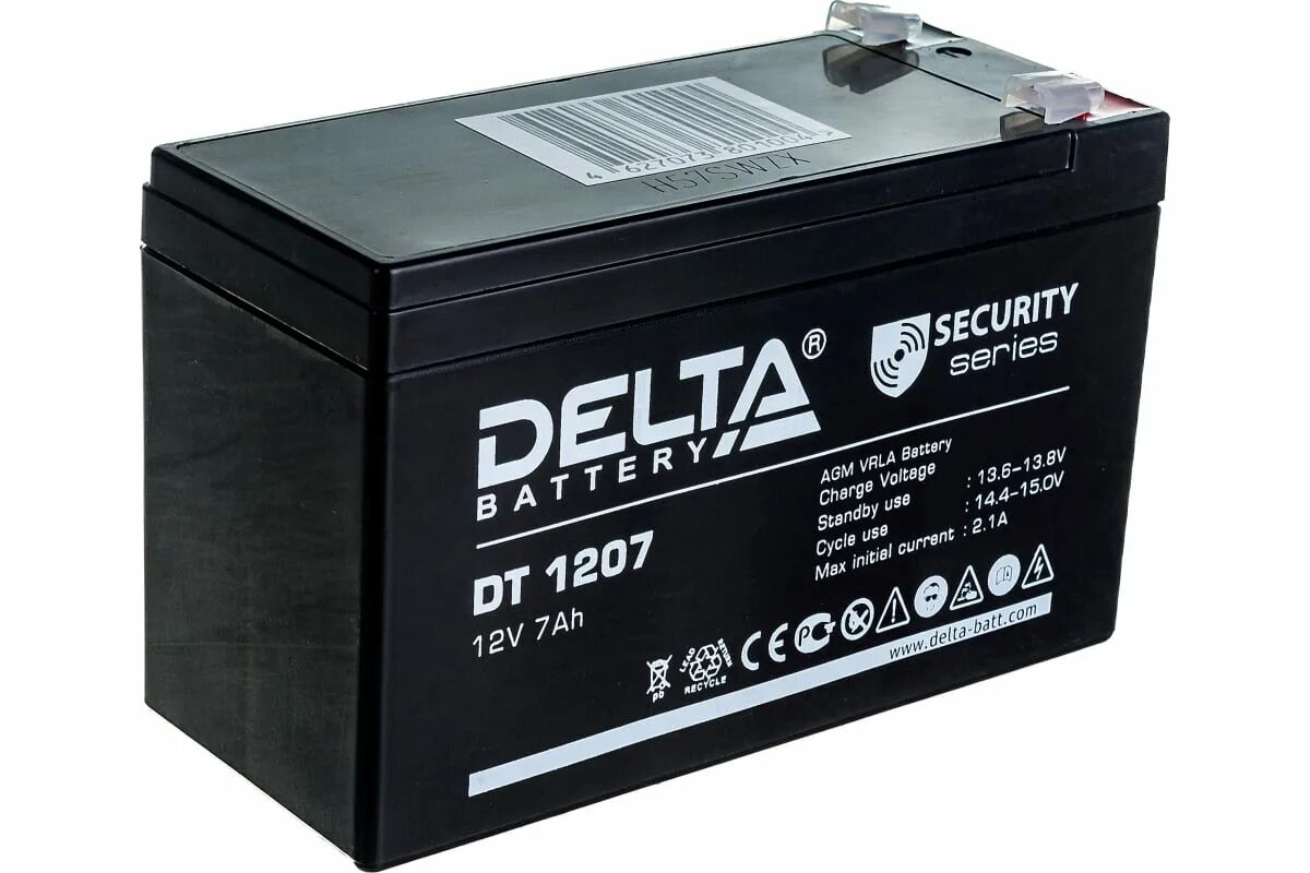 Delta DT 1207 (12v / 7ah). Батарея для ИБП Delta DT 1207. DT 1207 Delta аккумуляторная батарея. Delta Battery DT 1207 12в 7 а·ч.
