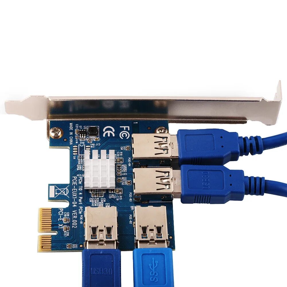 Pci e x1 переходник. Usb3 - PCI-E x4 райзер. Разветвитель PCI-E x1 to 3. Адаптер PCI-E 3.0 4x USB 3.0. Райзер USB 3.0.