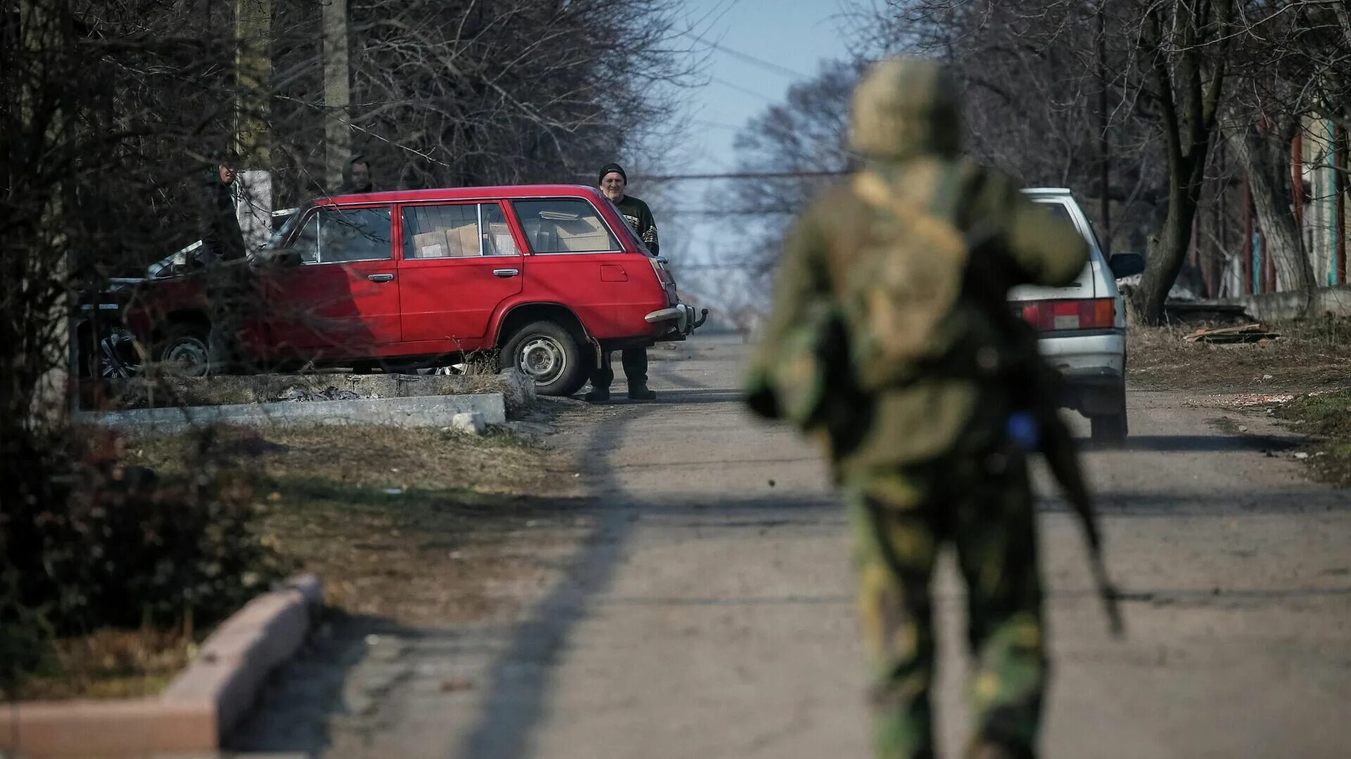 Чп 26 февраля. Украинские военные в городе. Конфликт на востоке Украины 2014.