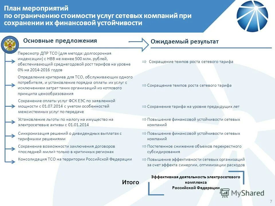 предложения в план мероприятий