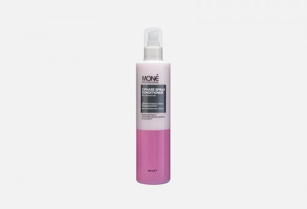 Mone спрей. Monè professional 2 phase Spray Conditioner. Mone professional двухфазный несмываемый кондиционер. Двухфазный спрей Монэ. Mone professional спрей.