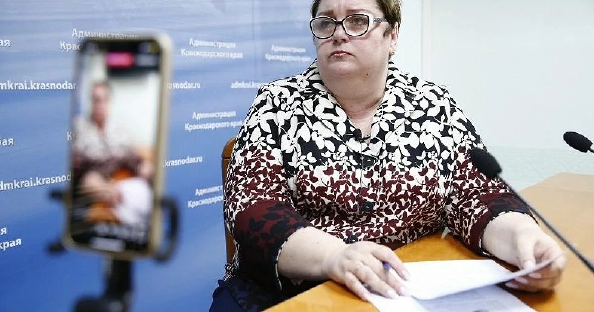 Министр образования Краснодарского края Воробьева.