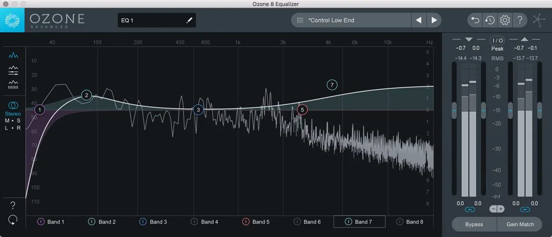 Эквалайзер Ozone. Динамический эквалайзер. Ozone 8. EQ Equalizer.