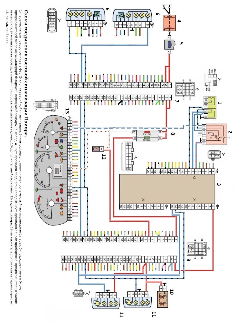 Проводка ваз приора. Схема электропроводки 2112 европанель. Схема электропроводки прора. Схема электропроводки Приора. Распиновка АБС Приора 2.