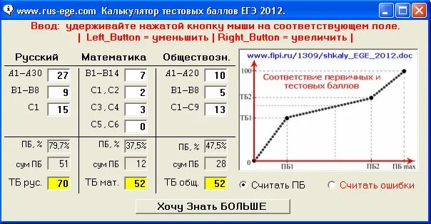 Калькулятор егэ. Калькулятор егэ