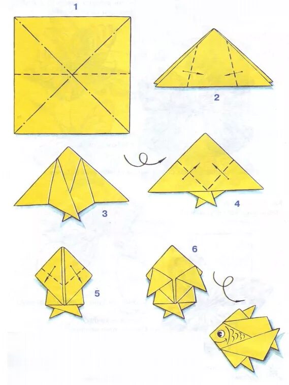 Уроки оригами 1. Поделки из бумаги оригами. Фигурки из бумаги квадрат. Складывание рыбки из бумаги. Поделки из бумаги из квадрата.
