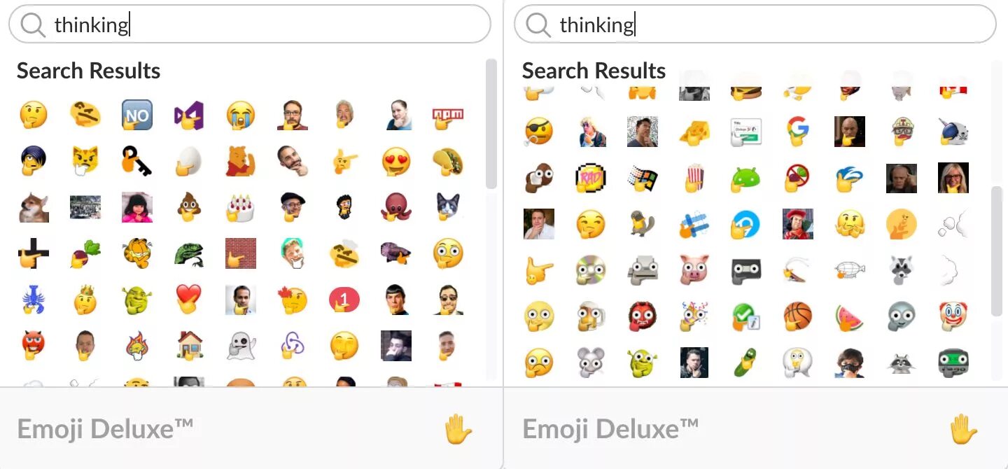 Совмещение эмодзи. Смайлики из slack. делюкс эмоджи. кастомные эмодзи слак. эмодзи в приложении слак.