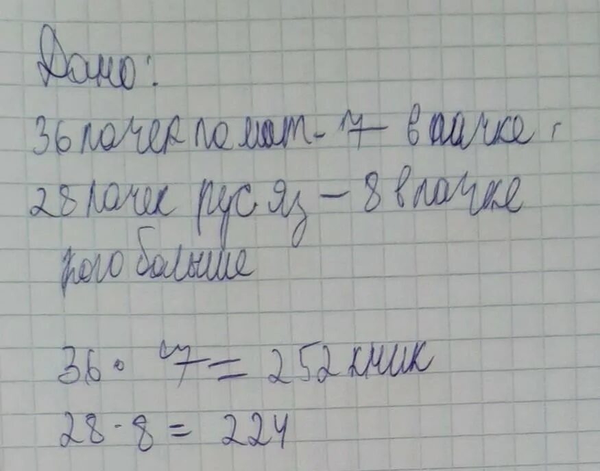 В школьную библиотеку привезли 6 одинаковых пачек