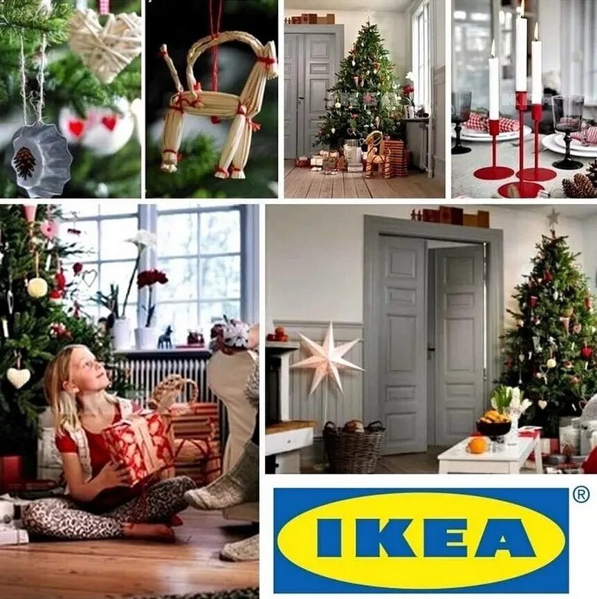 Ikea christmas. Ikea christmas. декор гостиной икеа новый год. новогодняя елка в скандинавском стиле. рождественская звезда в интерьере.
