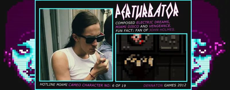 Dennaton games. Dennaton games логотип. Dennaton games новая игра. Hotline Miami Wiki камео композиторов.