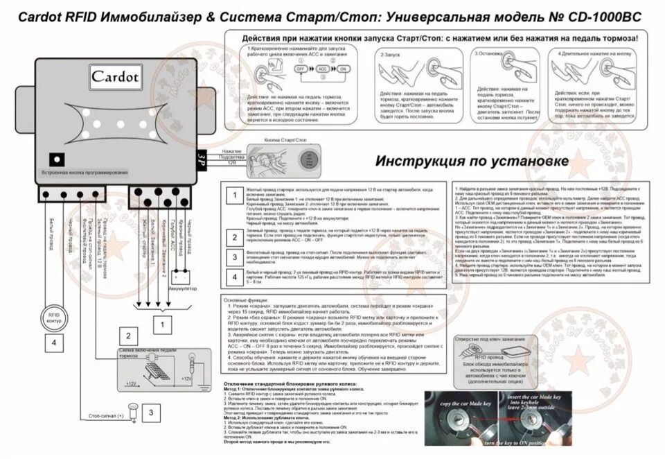 Функция старт стоп как отключить. Схема подключения старт стопа. Схема подключения сигнализации Cardot. Cardot кнопка старт стоп. Кардот сигнализация схема подключения.