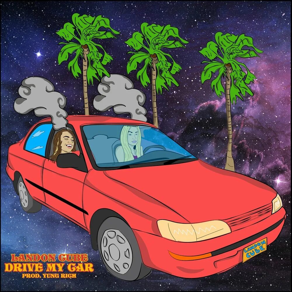 My first drive. Drive my car 2025. landon cube. drive my car cover. baby you can drive my car.