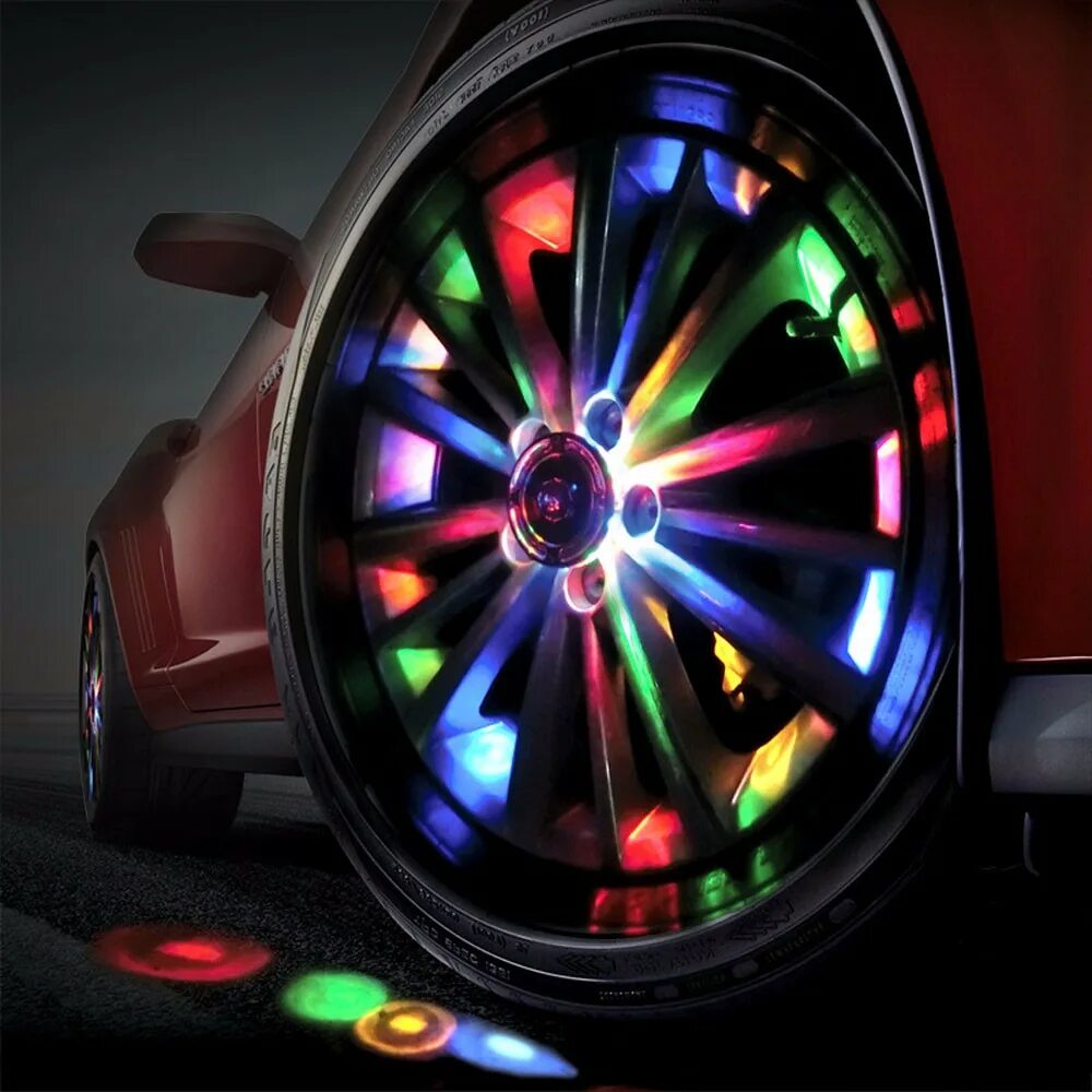 Освещение машины. Светодиодная подсветка дисков автомобиля. Светящиеся диски на авто. Светящиеся колеса для машины. Неоновая подсветка колеса.