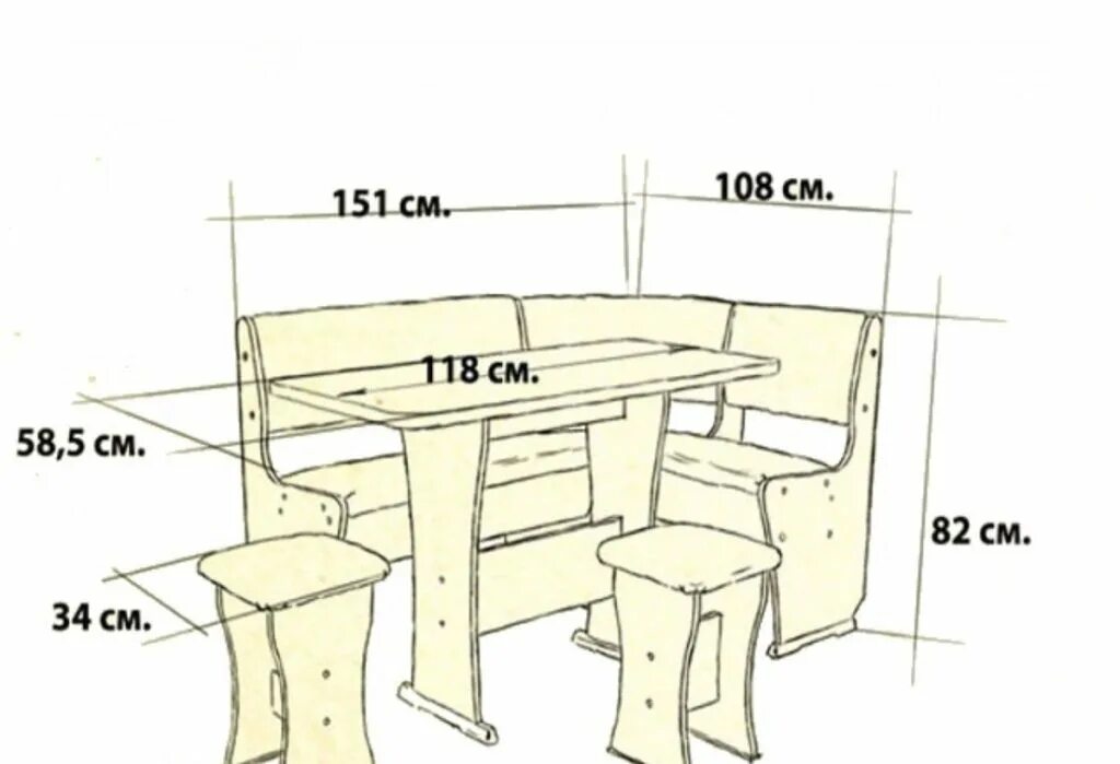 Как собрать кухонный уголок. Кухонный уголок Размеры чертежи. Размеры кухонного уголка со столом. Раскрой кухонного уголка. Кухонный уголок схема.