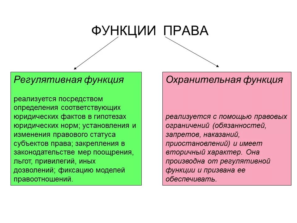 Деятельность и функция различия. Регулятивная и охранительная функции.