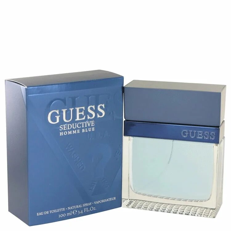 Guess seductive homme мужские духи. Guess духи men Blue. Духи guess голубые мужские. Гуес духи мужские синие.