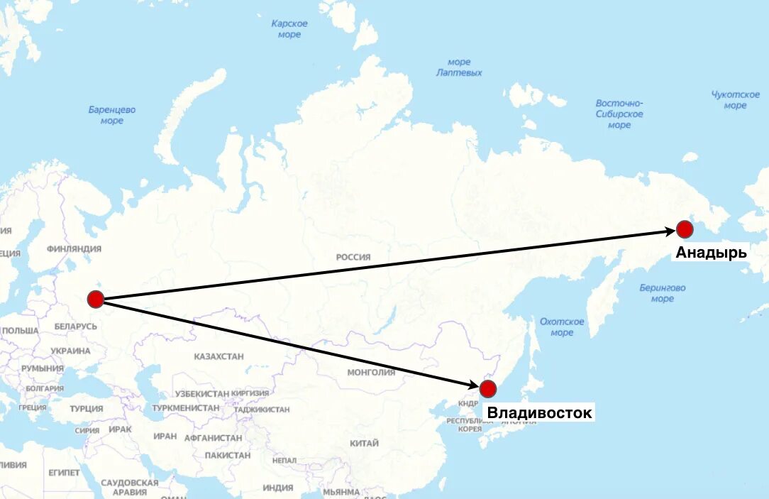 В каком направлении находится владивосток от москвы. Москва Владивосток. Анадырь Владивосток. Москва Анадырь на карте. Москва Анадырь маршрут самолета.