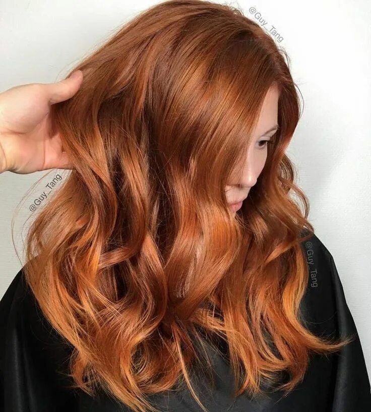 Ginger color. Руссо рыжеватый цвет волос. Джинджер хэйр. Окрашивание с рыжим оттенком. Медный обурн цвет волос.