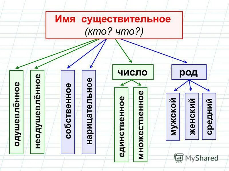 Открытый урок имя существительное 5 класс