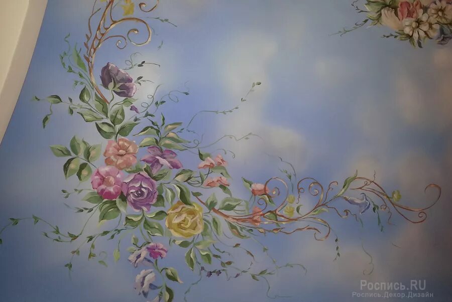 роспись стен потолков. художественная роспись потолков. художественная роспись потолков. фотообои на потолок. роспись стен потолков.