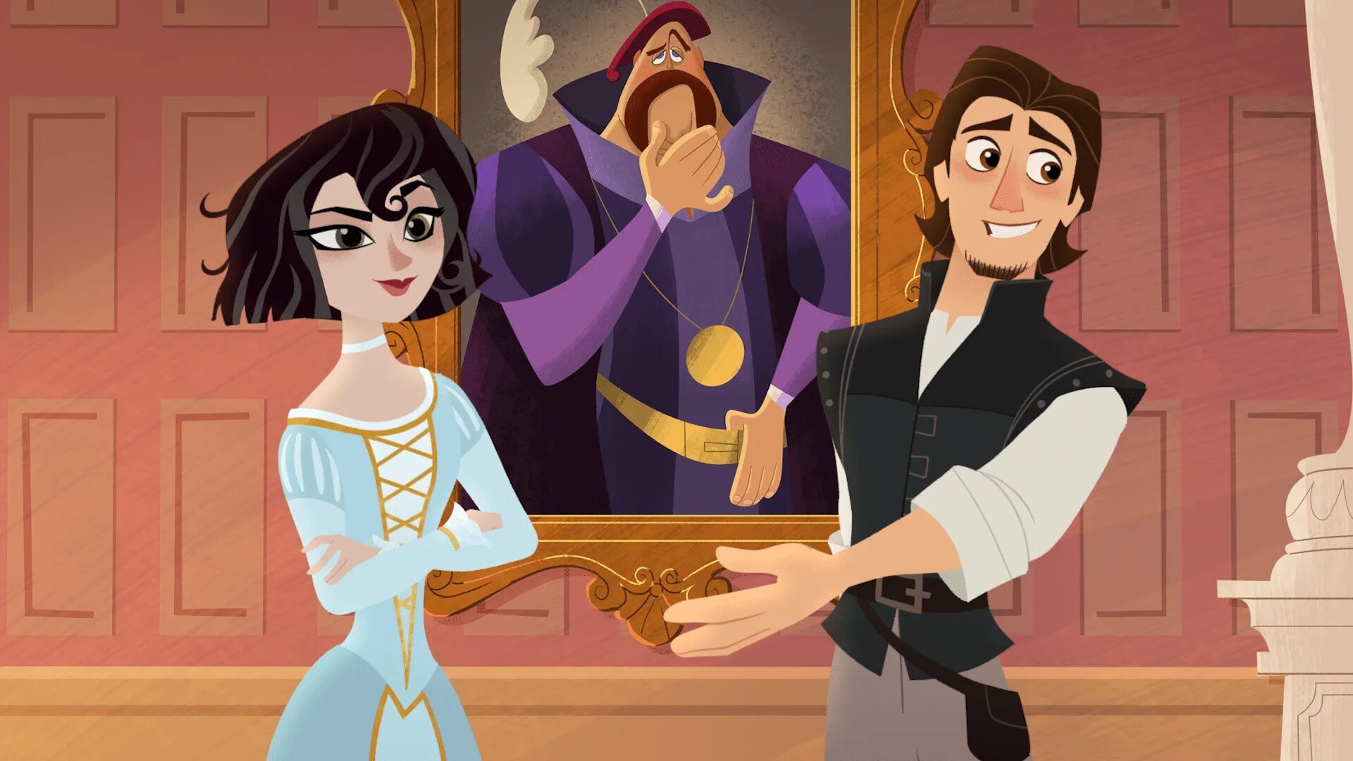 Tangled the series. Tangled the Series Рапунцель. Рапунцель Юджин Кассандра Вэриан.