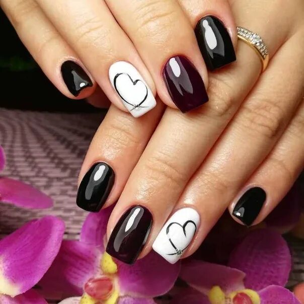 Одноклассники Square nail designs, Nail art designs, Nail designs
