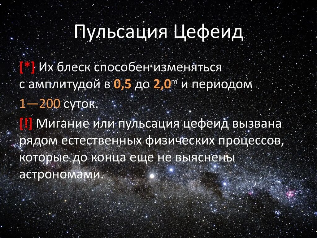 Изменение блеска переменных звезд