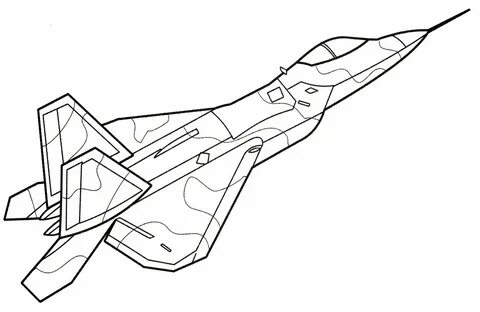Истребитель раскраска