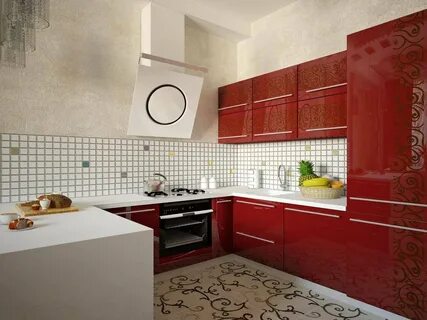 Интерьеры кухонь плитка