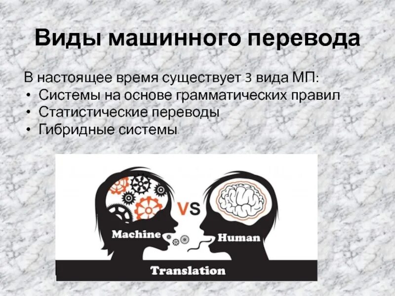 Машинный перевод. Виды систем машинного перевода. Типы машинных переводчиков. Системы машинного перевода (МП). Система переводов слов