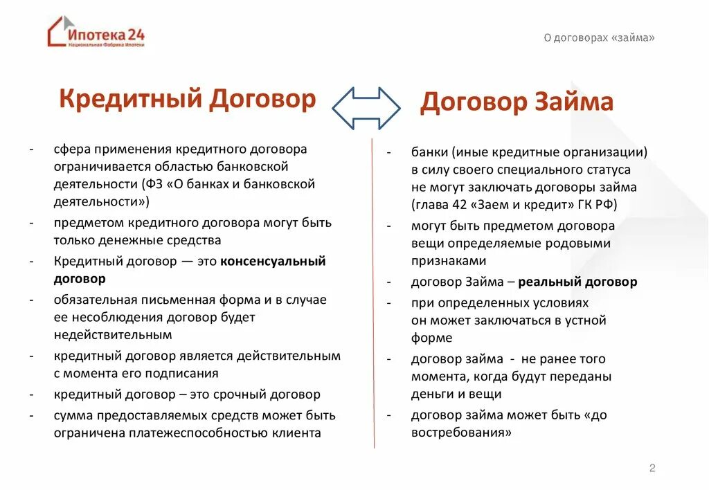 Родовые признаки договора займа. Таблица договор займа и кредитный договор. Договор займа и кредитный договор сравнительная характеристика. Отличие договора займа от кредита. Таблица отличия договора займа и кредитного договора.