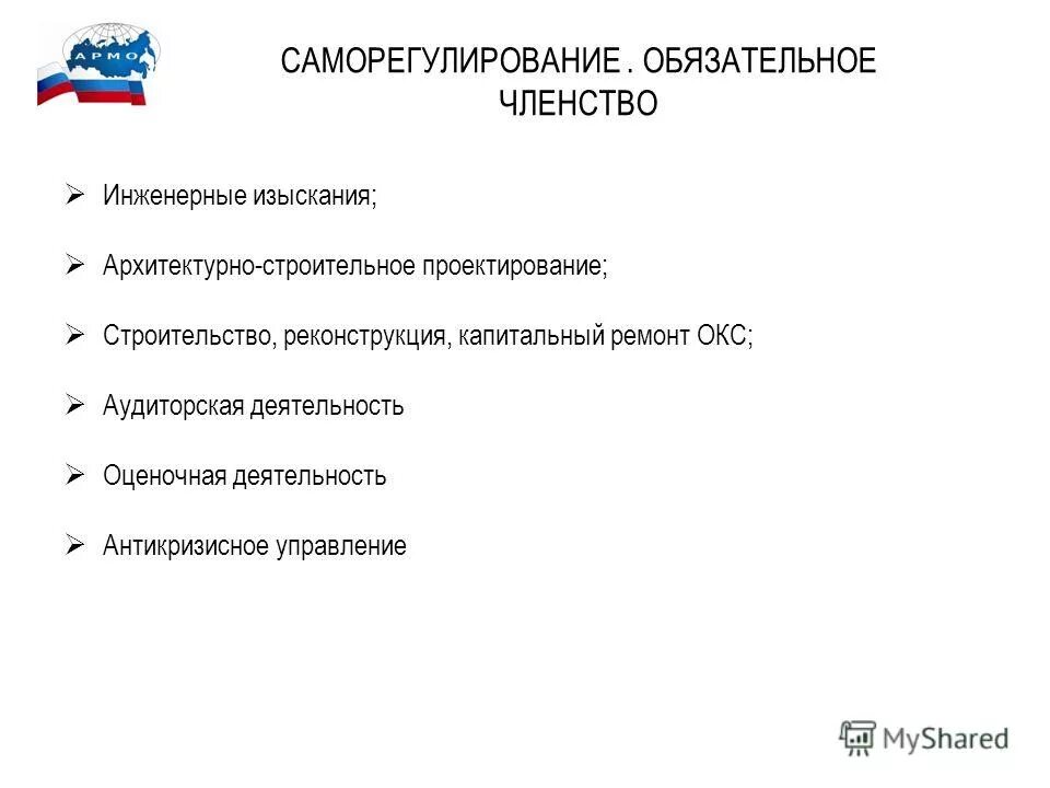 Управление членством. Обязательное Саморегулирование. Саморегулирование оценочной деятельности. Установление обязательного саморегулирования кратко. Виды саморегулирования.