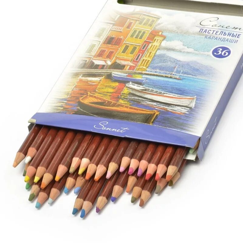 Сонет пастельные карандаши 36. Пастельные карандаши Сонет 36 цветов. Карандаши Сонет Акварельные 36. Сонет пастельные цветные карандаши.