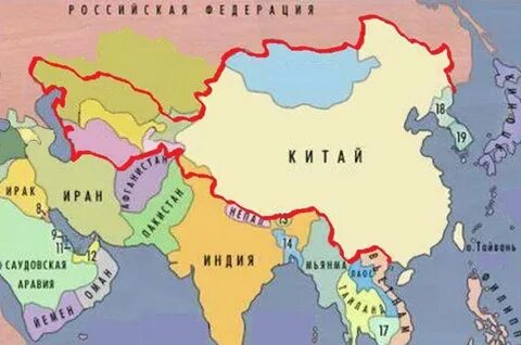 Казахстан территория китая