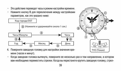 Настройка часов дата время