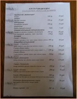 Меню сухум сухум