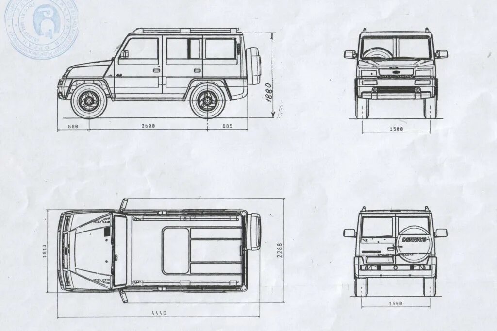 Ковбой схема. Дервейс ковбой габариты. Derways Cowboy чертеж. Гелендваген чертеж. Чертёж Мерседес Гелендваген.