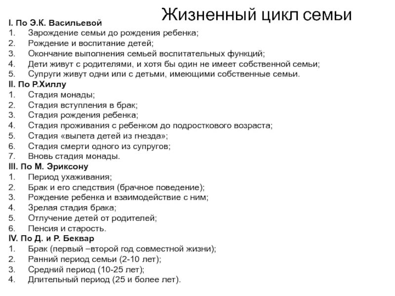 Васильева жизненный цикл семьи. Стадии жизненного цикла семьи по Васильевой. Р Хилл жизненный цикл семьи. Жизненный цикл семьи таблица.