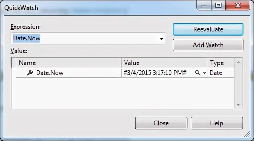 Main type datetime