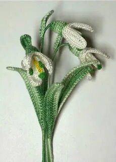 Подснежники крючком