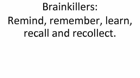 Remember remind