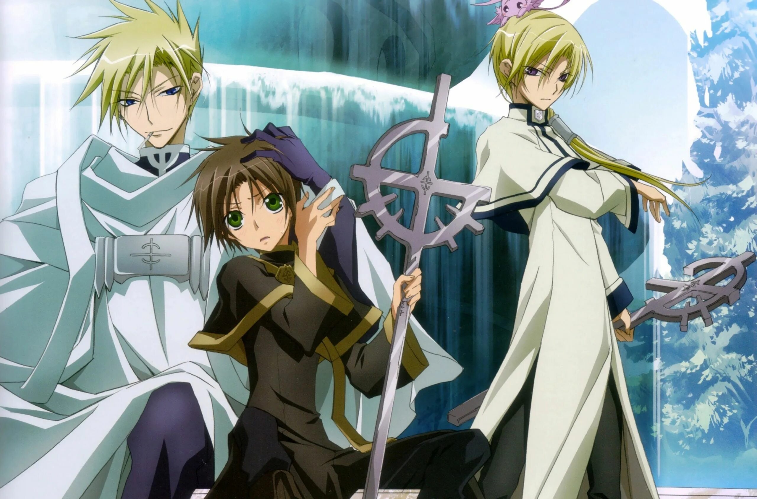 Седьмой дух аниме. Душа 07. 07 ghost. Седьмой дух / 07-ghost. Фрау зехель седьмой дух.