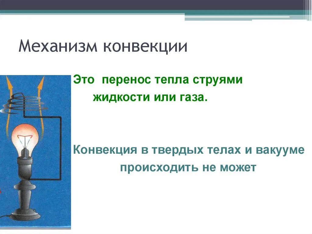 Конвекция в газах. Механизм конвекции. Объяснение процесса конвекции. Механизм передачи конвекции. Механизм процесса конвекции.